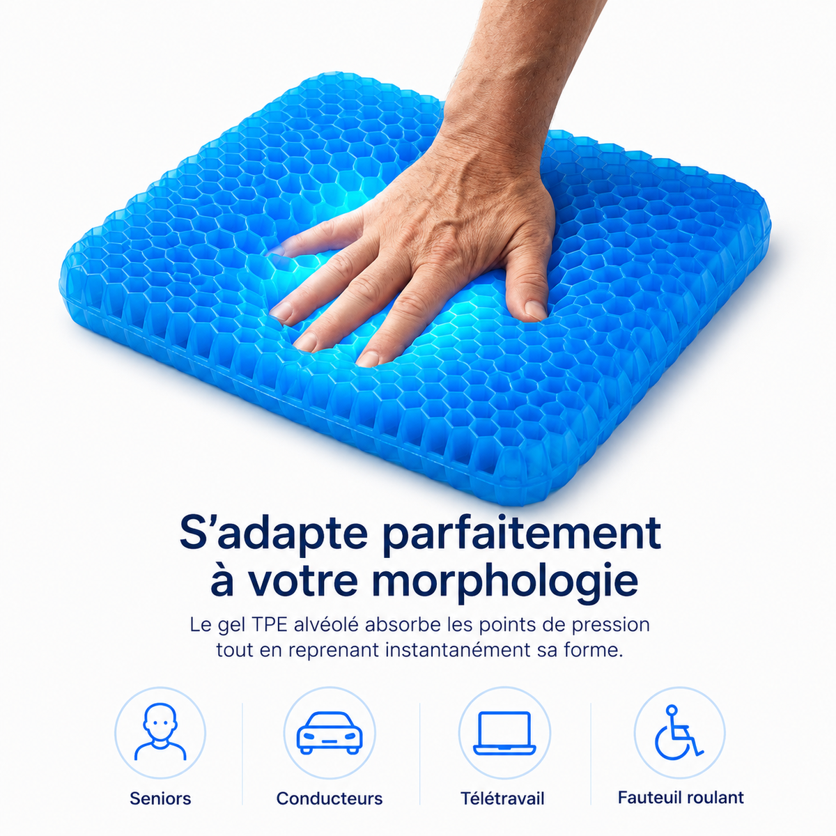 Coussin ergonomique en gel Sereinova™